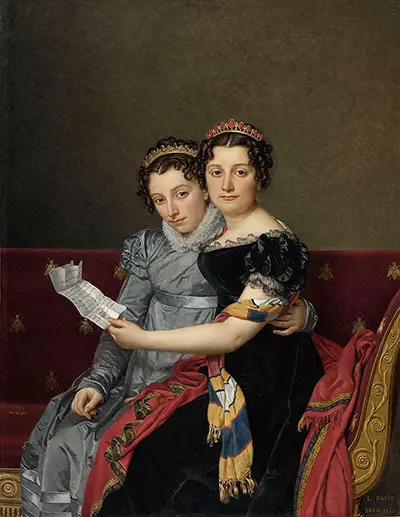 Portrait of the Sisters Zenaide and Charlotte Bonaparte Jacques Louis David